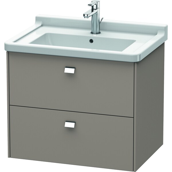 Duravit Brioso WallMounted Vanity Unit Basalt Matt BR414101043 Zoro